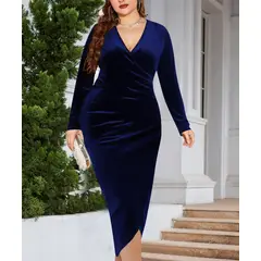 GENERICO - Vestido ajustado terciopelo Vestido Juliana