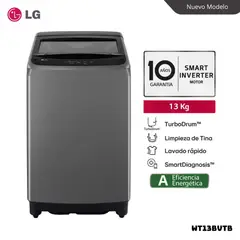 LG - LAVADORA TURBODRUM 13 KG CARGA SUPERIOR NEGRO CLARO - WT13BVTB