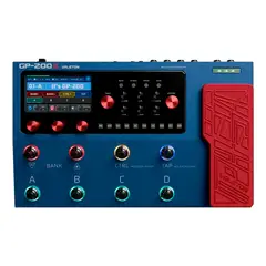 VALETON - Pedalera Para Guitarra Eléctrica GP200X Azul Con Pedal Expresión