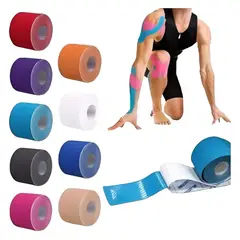 POWER A - Kit De 3 cintas Kinesiotape Venda Tape Rollo De 5m X 5cm