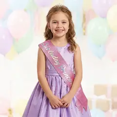 GENERICO - BANDA CUMPLEAÑOS PARA NIÑA - HAPPY PRINCESS
