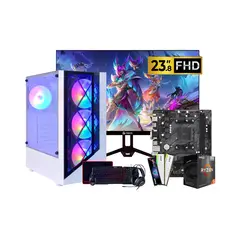 ASROCK - PC Gamer Ryzen 5 5600GT + Monitor 24" 120Hz - 16GB RAM - SSD 512GB NVMe - Kit Gamer Completo