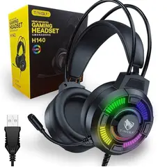 TWOLF - Audifonos Gamer H140 USB 7.1 RGB Gaming