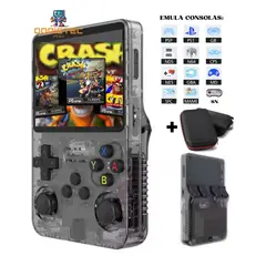 GENERICO - Consola Retro R36S 128 GB C/funda Negro