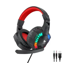 TWOLF - Audifonos Gamer H120 USB RGB Gaming