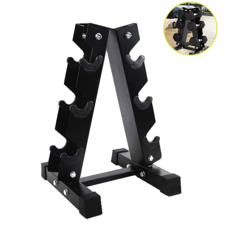 Soporte Rack de Mancuernas de 3 pares Triangular