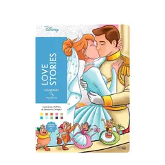 GENERICO - Libro dibujos para colorear Disney descubrir el misterio por números