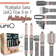 Gama - Cepillo Modelador UniQ Flow 9 en 1 Multistyler
