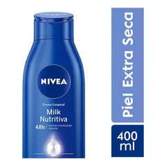Nivea - Crema Corporal Milk Nutritiva Piel Extra Seca 400mL