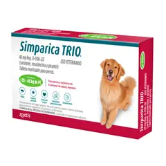 SIMPARICA - TRIO 20 A 40 KG X3 TABLETAS