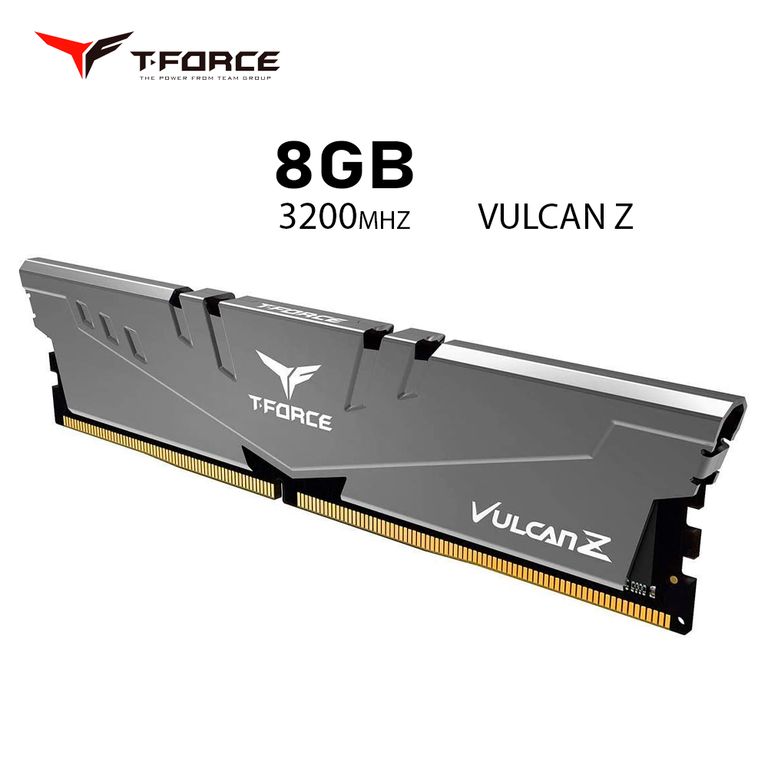 MEMORIA RAM 8GB TFORCE VULCAN Z GRIS 3200 MHZ DDR4