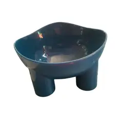 GENERICO - Plato Cuenca Patitas De Polipropileno Para Mascotas Perros Y Gatos Azul
