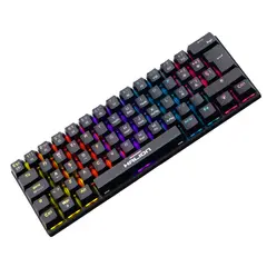 HALION - TECLADO MECANICO COMANCHE 62 KM201 62 TECLAS RAINBOW RED SWITCH