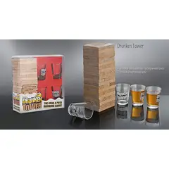 GENERICO - Drunken Tower Jenga Shots Jenga Adulto Juegos de Mesa Fiesta