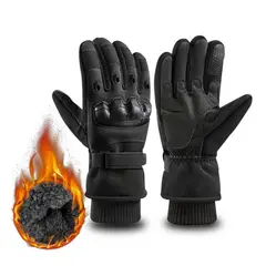GENERICO - Guantes de invierno - protección de goma con terciopelo, dedo táctil - outdoor