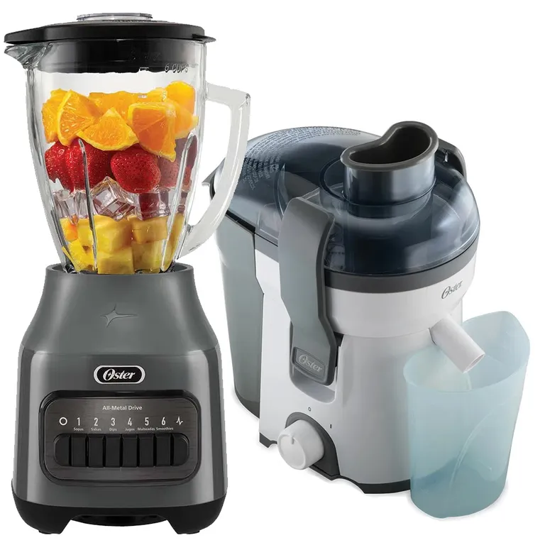 Combo Licuadora BLSTPEG-GPB 1.5 Litros 6 Velocidades+Extractor De Jugos