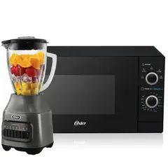 OSTER - Combo Licuadora BLSTPEG-GPB 1.5 Litros+Horno Microondas 20 Litros