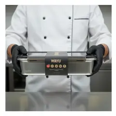 WAYU - TAPER DE ACERO INOXIDABLE DE 5 LT MICROSAFE 35.5 CM X 25 CM