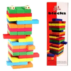 GENERICO - Torre Jenga de Colores - Torre Apilamiento