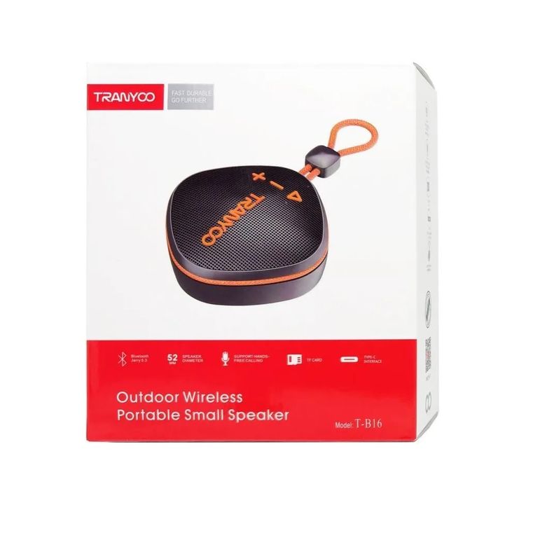 Parlante T-B16 Negro Portátil Bluetooth