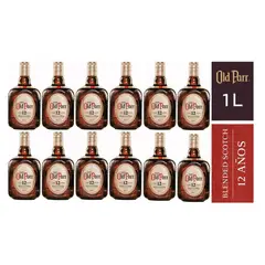 OLD PARR - Whisky 12 Años Botella 1L - 12 UND