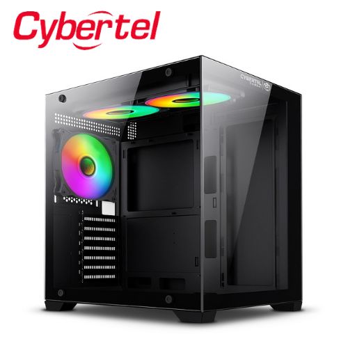 Case Gamer Para PC Combat CBX 5011 3 Coolers ARGB C/VIDRIO TEMPLADO MicroATX