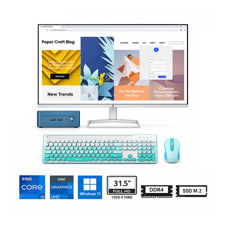 PC mini GEEKOM Mini IT13 Core i9-13900HK 1TB 16GB gráficos Intel UHD