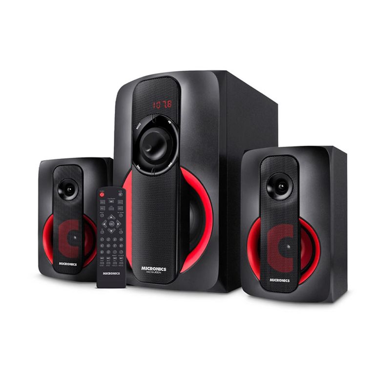 Parlante MC S7528 2.1 BT con conectividad USB y FM