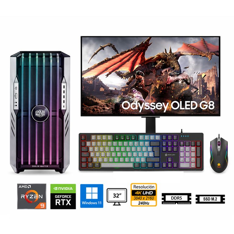 PC Ryzen 9 9950X ProPC HAF 700 EVO TITANIUM 32-2TB-32 GEFORCE RTX 5090 32GB, W11PRO