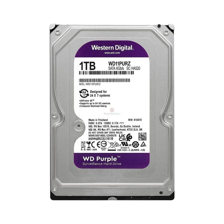Disco duro WD Purple 1TB SATA 6.0 Gbs 5400 RPM