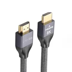 GENERICO - Cable HDMI 2.1 8K 60Hz 4K 120Hz 2m Trenzado alta velocidad