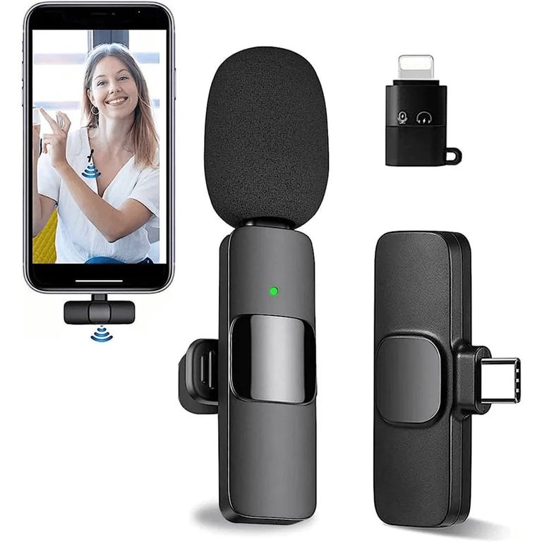 Microfono Inalambrico K10 Pro Tipo C con Adaptadfor Iphone