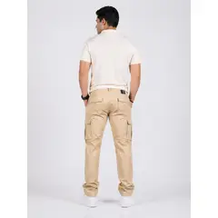 GENERICO - Pantalón Cargo Fit Beige para Hombre Corte Clásico