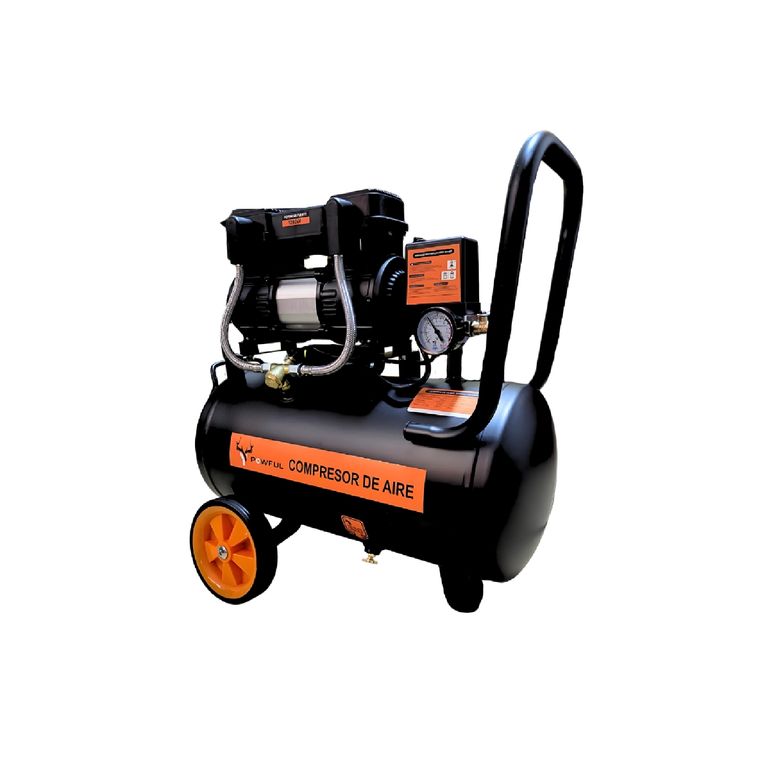 Compresora de Aire Powful 30L 1200W 220V Silenciosa Profesional