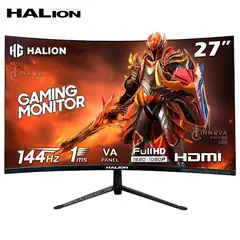 HALION - Monitor Curvo Gaming HS 2703FC, 27" VA, Full HD 1920 x 1080, 144Hz, 1ms, HDMI