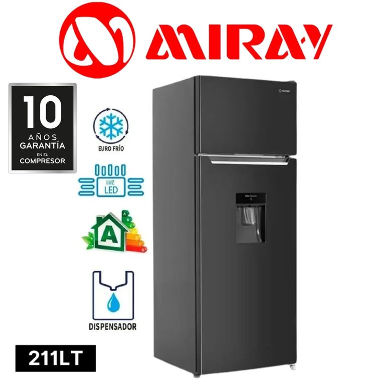 Refrigeradora Top Freezer Eurofrío Capacidad 211 Litros RM-211HD