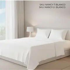 NANCY'S COLLECTION - Sábana Nancy Original Especial Blanco - 1.5 Plazas