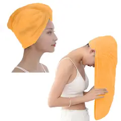 GENERICO - Toalla Gorro Secado Cabello micro fibra Ducha Playa Absorbente
