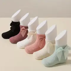 GENERICO - Pack x6 medias cortas para bebés y niñas