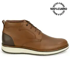 Viale - Botin Derby ANGELO-2619 Castaño Homme Cuero