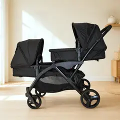 Babykiss - COCHE DOBLE DE BEBÉ DUO LUX PREMIUM