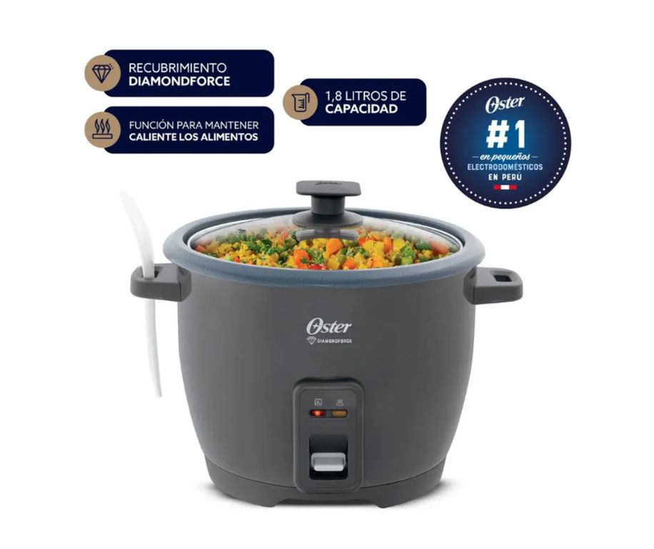 Arrocera DiamondForce 10 Tazas 1.8L Gris CKSTRCB10DFSKE-053