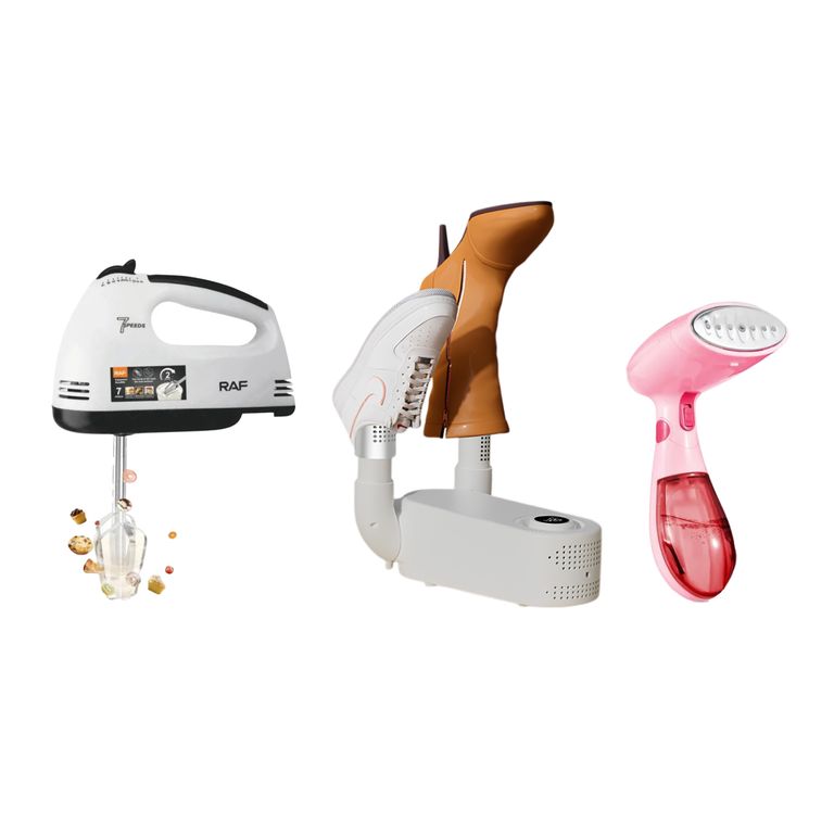 COMBO MAMÁ HOGAR Batidora eléctrica + vaporizador portátil + secadora de zapatos