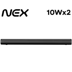NEX - Soundbar Digital 2.0 20W RMS Negro