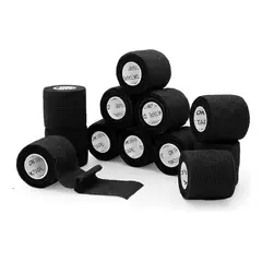 GENERICO - Vendas Cohesivas Coban Ok Tape 12 Unidades 5cm X 4.5m Negro