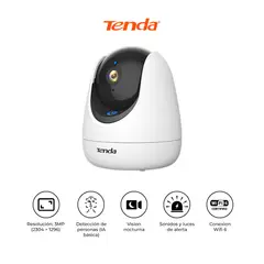 TENDA - Cámara de seguridad WiFi 6 360 2K CP3 Pro IA Audio Alexa