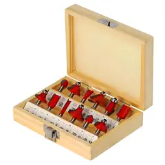 XCORT - Set de 12 Fresas para Fresadora 1/4″ XRBS12635