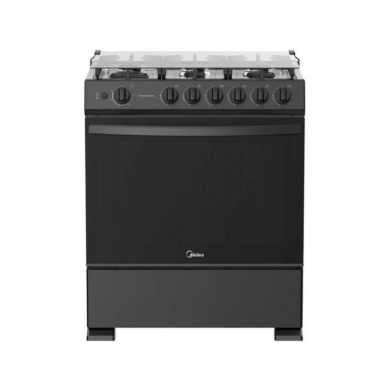 Cocina a Gas 30 pulgadas 6 hornillas Negro MGS30TL6B-PE