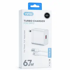 YI FEI - Cargador Con Cable Carga Rapida 67W Diseñado Para Oppo