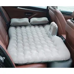 GENERICO - Colchón Inflable para Auto Beige 135 x 85 x 45 cm – Cama Portátil para Viajes y Descanso